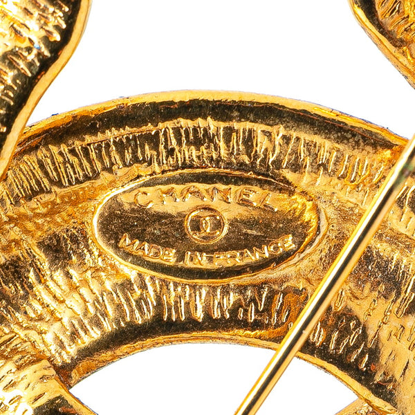 シャネル ココマーク マトラッセ ブローチ ゴールド メッキ レディース CHANEL 【中古】
