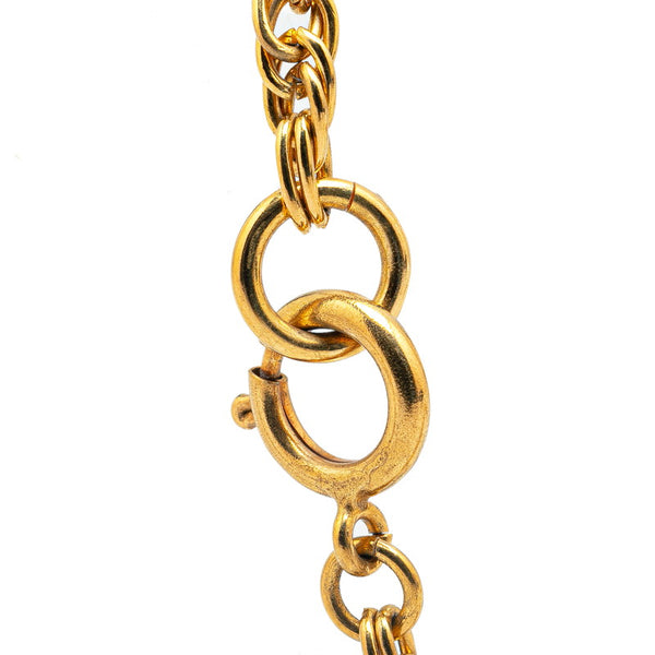 シャネル ヴィンテージ ココマーク マトラッセ バッグ モチーフ ネックレス ゴールド メッキ レディース CHANEL 【中古】