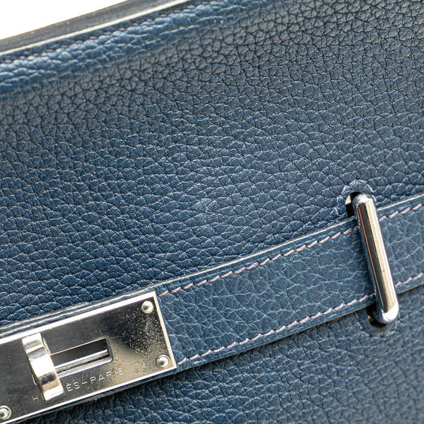 エルメス ジプシエール34 ショルダーバッグ ブルーサフィール ネイビー フィヨルド レディース HERMES 【中古】