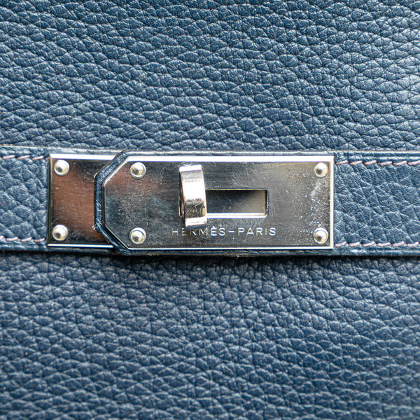 エルメス ジプシエール34 ショルダーバッグ ブルーサフィール ネイビー フィヨルド レディース HERMES 【中古】