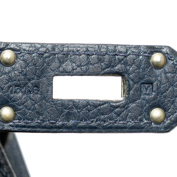 エルメス ジプシエール34 ショルダーバッグ ブルーサフィール ネイビー フィヨルド レディース HERMES 【中古】