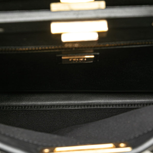 フェンディ ピーカブー スタッズ ハンドバッグ ショルダーバッグ 2WAY 8BN290 ブラック レザー レディース FENDI 【中古】