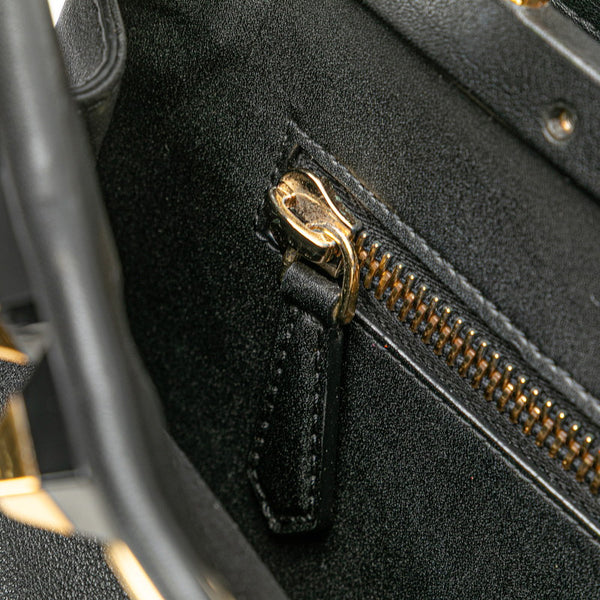 フェンディ ピーカブー スタッズ ハンドバッグ ショルダーバッグ 2WAY 8BN290 ブラック レザー レディース FENDI 【中古】