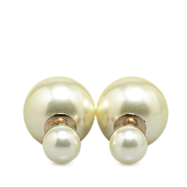 ディオール ピアス ゴールド フェイクパール メッキ レディース Dior 【中古】