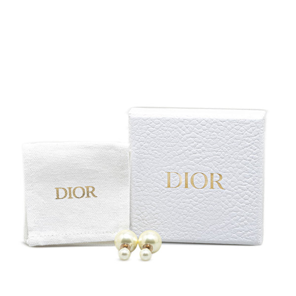 ディオール ピアス ゴールド フェイクパール メッキ レディース Dior 【中古】