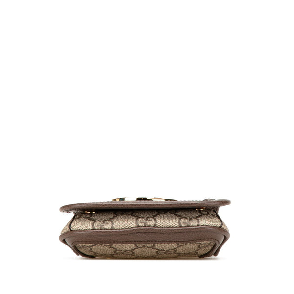 グッチ GGスプリーム インターロッキングG ブロンディ ショルダーバッグ 698635 ブラウン PVC レザー レディース GUCCI 【中古】