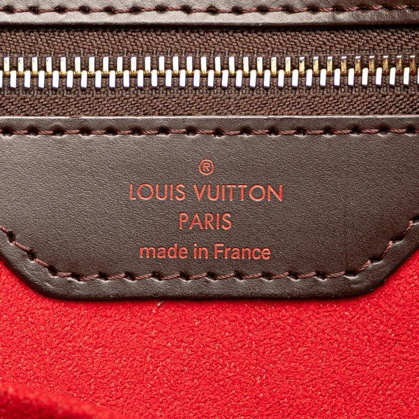 ルイ ヴィトン ダミエ ハムステッドGM ショルダーバッグ トートバッグ N51203 ブラウン PVC レザー レディース LOUIS VUITTON 【中古】