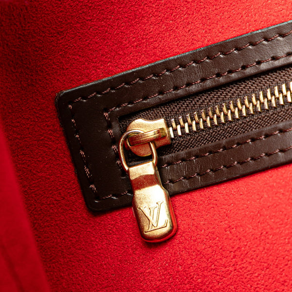 ルイ ヴィトン ダミエ ハムステッドGM ショルダーバッグ トートバッグ N51203 ブラウン PVC レザー レディース LOUIS VUITTON 【中古】