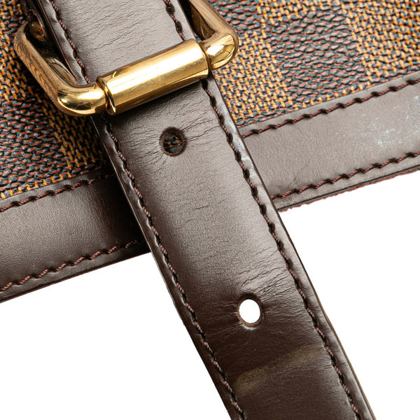 ルイ ヴィトン ダミエ ハムステッドGM ショルダーバッグ トートバッグ N51203 ブラウン PVC レザー レディース LOUIS VUITTON 【中古】