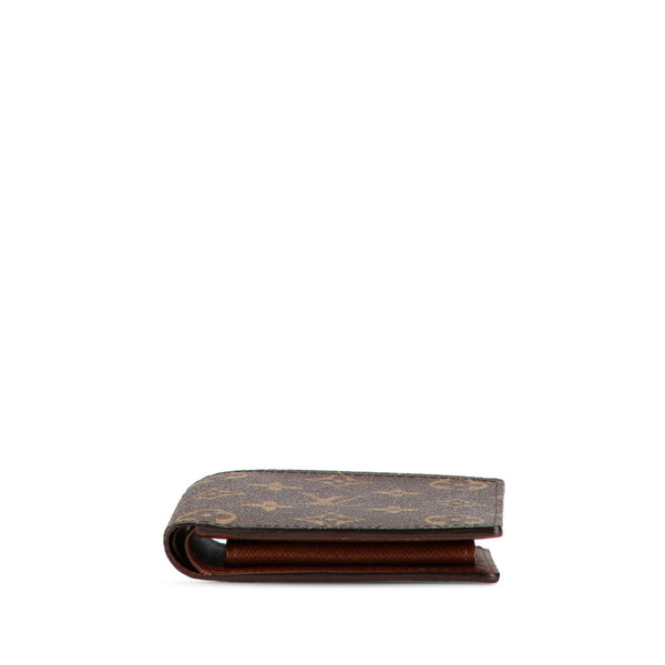 ルイ ヴィトン モノグラム ポルトフォイユ マルコ 二つ折り財布 M61675 ブラウン PVC レザー レディース LOUIS VUITTON 【中古】