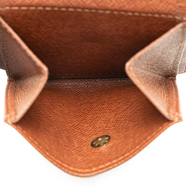 ルイ ヴィトン モノグラム ポルトフォイユ マルコ 二つ折り財布 M61675 ブラウン PVC レザー レディース LOUIS VUITTON 【中古】