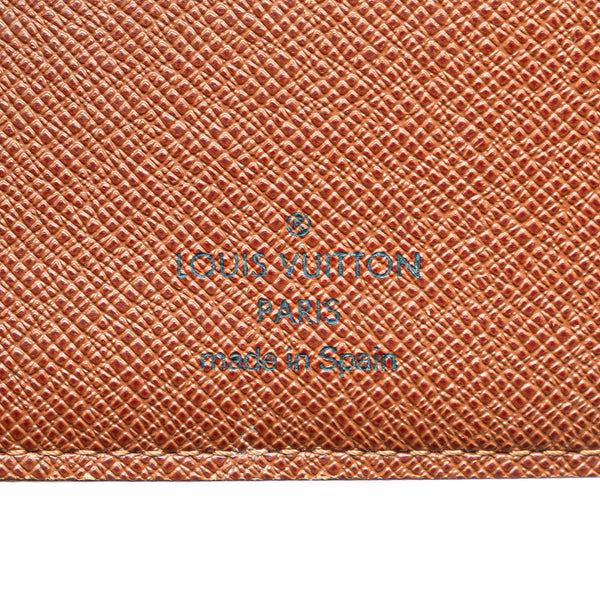ルイ ヴィトン モノグラム ポルトフォイユ マルコ 二つ折り財布 M61675 ブラウン PVC レザー レディース LOUIS VUITTON 【中古】