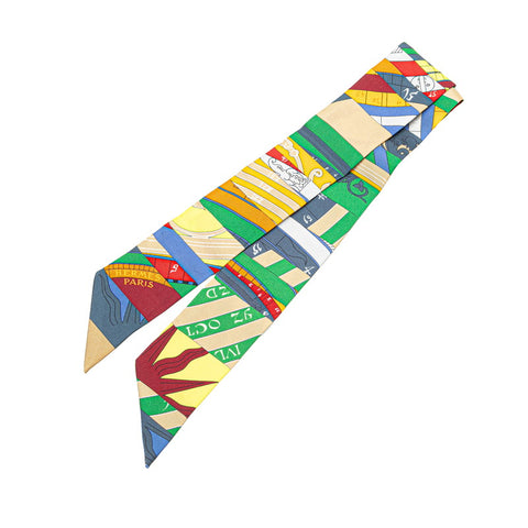 エルメス ツイリー バンダナ Astrologie Nouvelle 新たなる占星術 スカーフ マルチカラー シルク レディース HERMES 【中古】