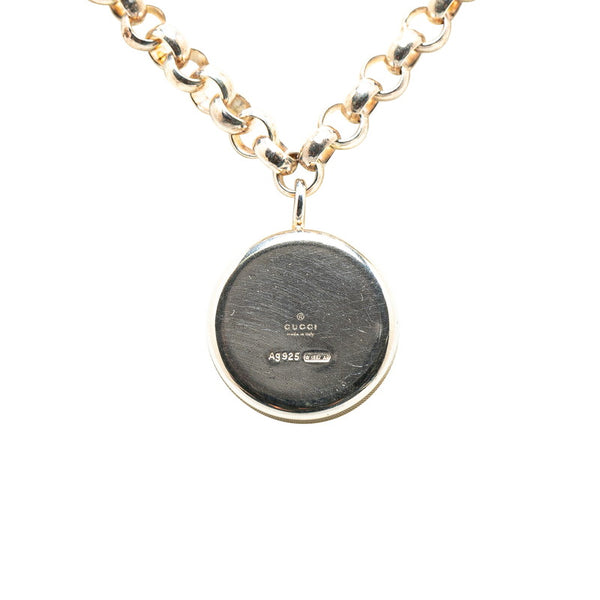 グッチ ロゴ チェーン ネックレス シルバー Ag925 レディース GUCCI 【中古】