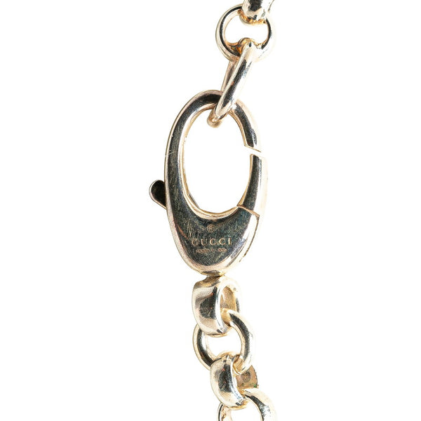 グッチ ロゴ チェーン ネックレス シルバー Ag925 レディース GUCCI 【中古】