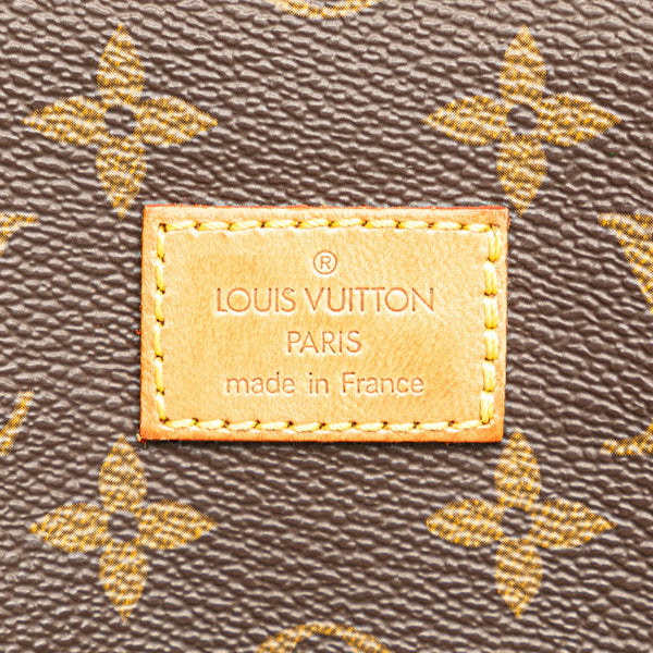 ルイ ヴィトン モノグラム ソミュール35 斜め掛け ショルダーバッグ M42254 ブラウン PVC レザー レディース LOUIS VUITTON 【中古】