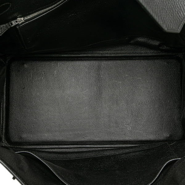 エルメス バーキン40 シルバー金具 ハンドバッグ ブラック シルバー トゴ レディース HERMES 【中古】