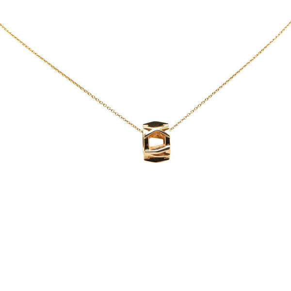 ティファニー アトラス Xオープン ネックレス K18YG イエローゴールド レディース TIFFANY&Co. 【中古】
