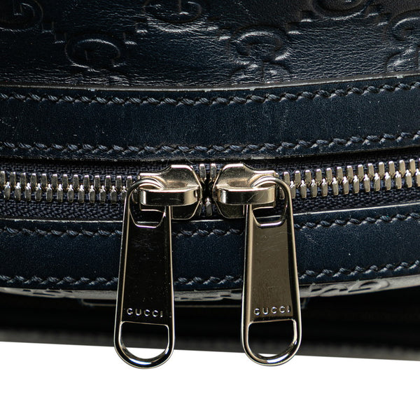 グッチ グッチシマ リュック バックパック 450967 ネイビー レザー レディース GUCCI 【中古】