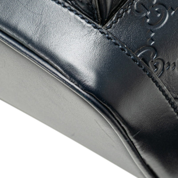 グッチ グッチシマ リュック バックパック 450967 ネイビー レザー レディース GUCCI 【中古】