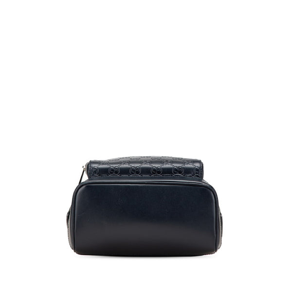 グッチ グッチシマ リュック バックパック 450967 ネイビー レザー レディース GUCCI 【中古】