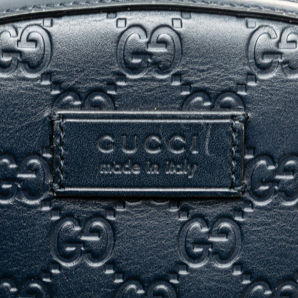 グッチ グッチシマ リュック バックパック 450967 ネイビー レザー レディース GUCCI 【中古】