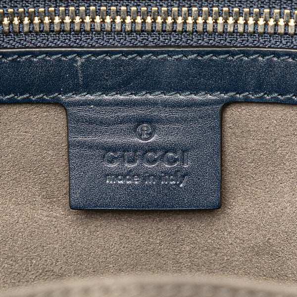 グッチ グッチシマ リュック バックパック 450967 ネイビー レザー レディース GUCCI 【中古】