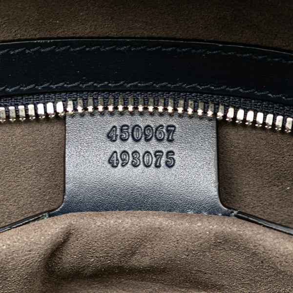 グッチ グッチシマ リュック バックパック 450967 ネイビー レザー レディース GUCCI 【中古】