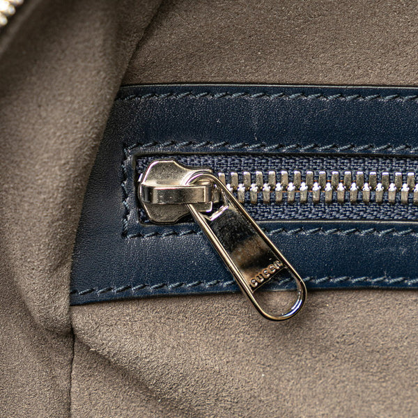 グッチ グッチシマ リュック バックパック 450967 ネイビー レザー レディース GUCCI 【中古】