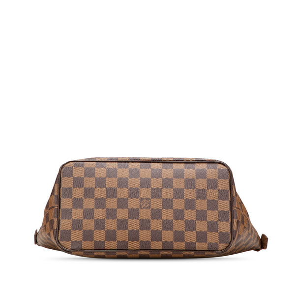ルイ ヴィトン ダミエ サレヤPM ハンドバッグ トートバッグ N51183 ブラウン PVC レザー レディース LOUIS VUITTON 【中古】