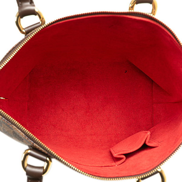 ルイ ヴィトン ダミエ サレヤPM ハンドバッグ トートバッグ N51183 ブラウン PVC レザー レディース LOUIS VUITTON 【中古】