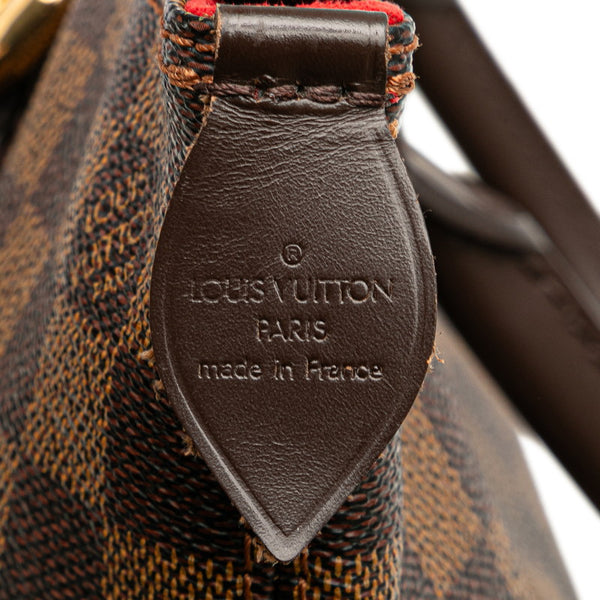 ルイ ヴィトン ダミエ サレヤPM ハンドバッグ トートバッグ N51183 ブラウン PVC レザー レディース LOUIS VUITTON 【中古】