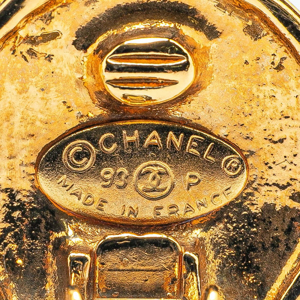 シャネル ヴィンテージ ココマーク ラウンド イヤリング ゴールド メッキ レディース CHANEL 【中古】