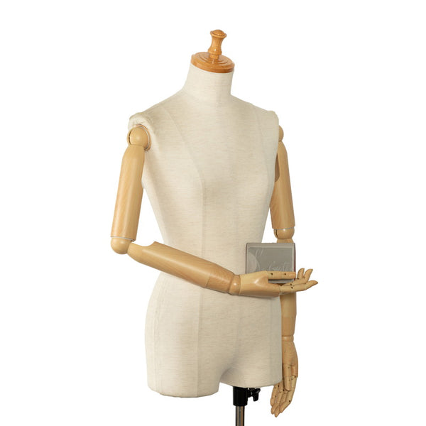 クリスチャンルブタン パロス 二つ折り財布 コンパクトウォレット グレー レッド レザー メンズ Christian Louboutin 【中古】