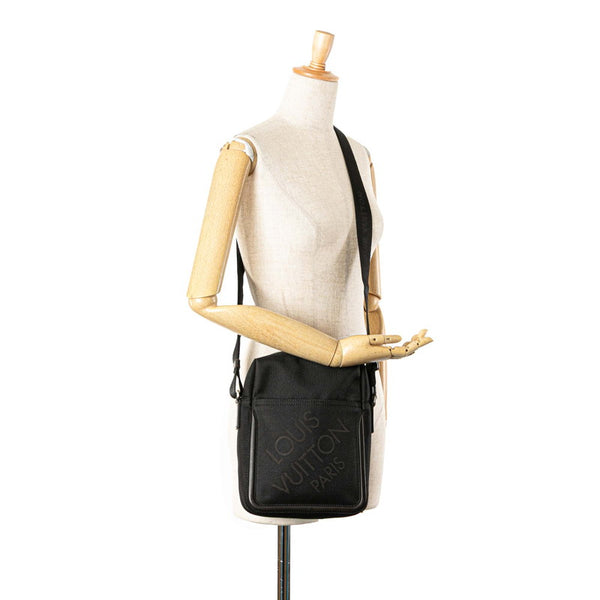 ルイ ヴィトン ダミエ ジェアン シタダンNM ショルダーバッグ M93223 ノワール ブラック キャンバス レザー レディース LOUIS VUITTON 【中古】