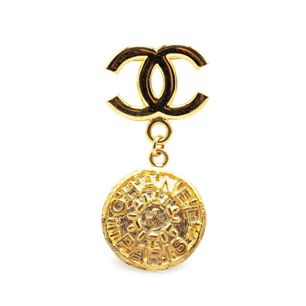 シャネル ヴィンテージ ココマーク ブローチ ゴールド メッキ レディース CHANEL 【中古】