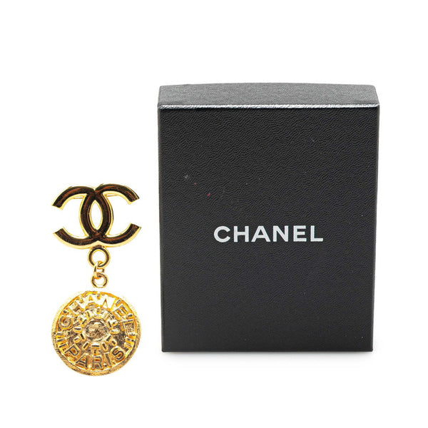 シャネル ヴィンテージ ココマーク ブローチ ゴールド メッキ レディース CHANEL 【中古】