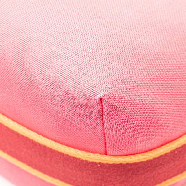 エルメス ブリッドアブラックGM  ハンドバッグ ピンク オレンジ キャンバス レディース HERMES 【中古】