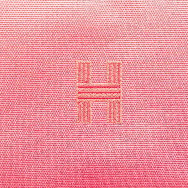 エルメス ブリッドアブラックGM  ハンドバッグ ピンク オレンジ キャンバス レディース HERMES 【中古】