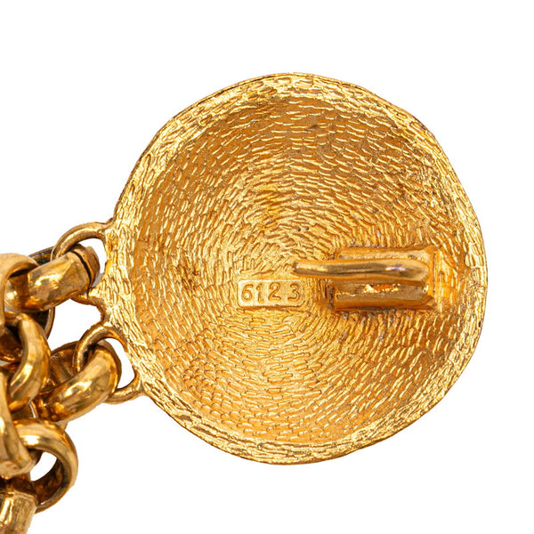 シャネル ココマーク ラウンド チェーン ベルト ゴールド メッキ レディース CHANEL 【中古】