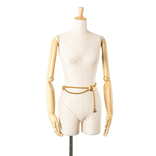 シャネル ココマーク ラウンド チェーン ベルト ゴールド メッキ レディース CHANEL 【中古】