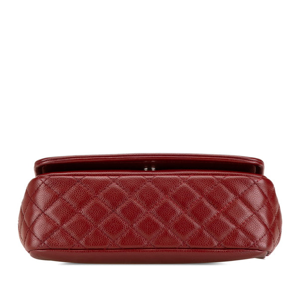 シャネル ココマーク チェーン ハンドバッグ ショルダーバッグ  ワインレッド ボルドー キャビアスキン レディース CHANEL 【中古】