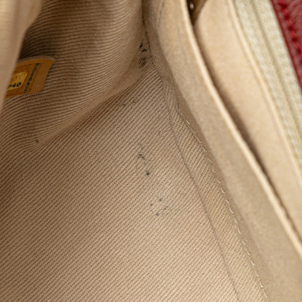 シャネル ココマーク チェーン ハンドバッグ ショルダーバッグ  ワインレッド ボルドー キャビアスキン レディース CHANEL 【中古】