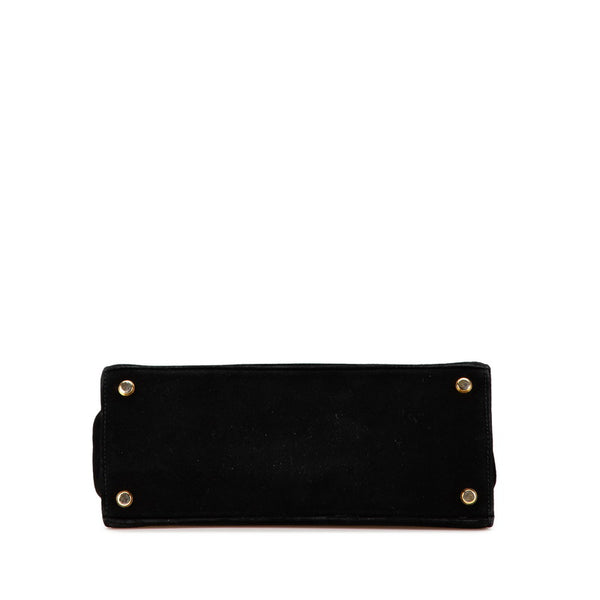 サルヴァトーレフェラガモ ヴァラリボン ハンドバッグ ショルダーバッグ 2WAY BA21 4178 ブラック スウェード レディース Salvatore Ferragamo 【中古】