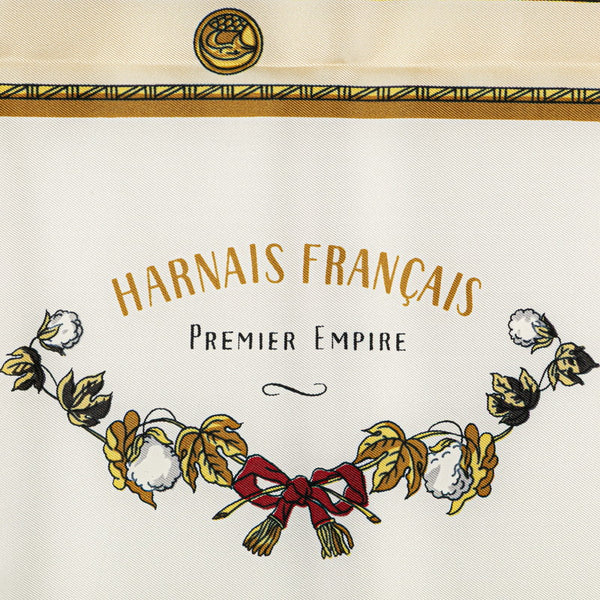 エルメス カレ90 HARNAIS FRANCAIS PREMIER EMPIRE フランス初代帝国のハーネス スカーフ パープル マルチカラー シルク レディース HERMES 【中古】