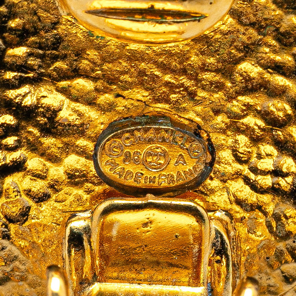 シャネル ヴィンテージ ココマーク 花 フラワー モチーフ イヤリング ゴールド メッキ レディース CHANEL 【中古】
