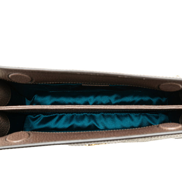 グッチ GGスプリーム シェリーライン オフィディア スモール チェーン 斜め掛け ショルダーバッグ 503877 ベージュ ブラウン PVC レザー レディース GUCCI 【中古】