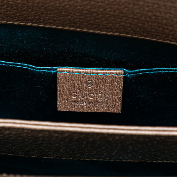 グッチ GGスプリーム シェリーライン オフィディア スモール チェーン 斜め掛け ショルダーバッグ 503877 ベージュ ブラウン PVC レザー レディース GUCCI 【中古】