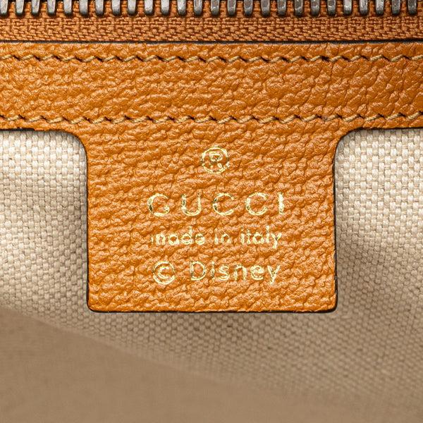 グッチ × ディズニー Disney GGスプリーム ミッキー リュック バックパック 552884 ブラウン PVC レザー レディース GUCCI 【中古】