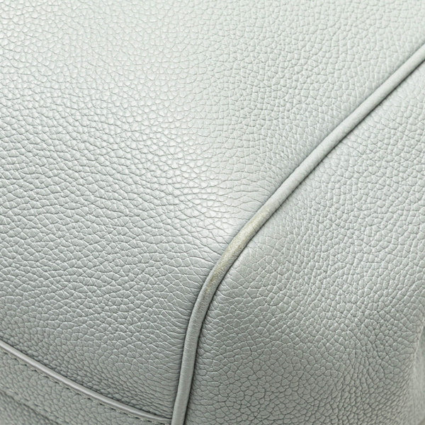 セリーヌ スモールフォールド カバ ハンドバッグ ショルダーバッグ 2WAY グレー レザー レディース CELINE 【中古】